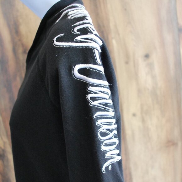Harley Davidson V Neck Long Tee Black Women's Medium - Picture 3 of 6